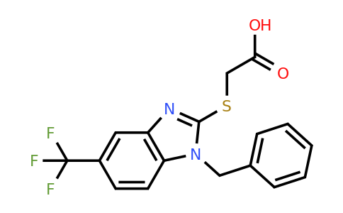 CAS 726152-80-3 | 2-{[1-benzyl-5-(trifluoromethyl)-1H-1,3-benzodiazol-2-yl]sulfanyl}acetic acid