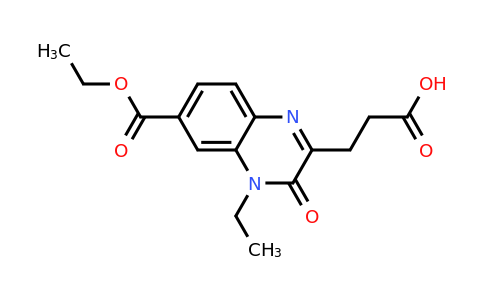 CAS 726153-69-1 | 3-[6-(ethoxycarbonyl)-4-ethyl-3-oxo-3,4-dihydroquinoxalin-2-yl]propanoic acid