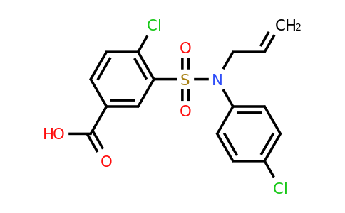 CAS 726157-10-4 | 4-chloro-3-[(4-chlorophenyl)(prop-2-en-1-yl)sulfamoyl]benzoic acid