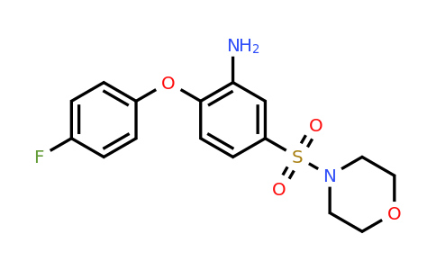 CAS 727694-62-4 | 2-(4-fluorophenoxy)-5-(morpholine-4-sulfonyl)aniline