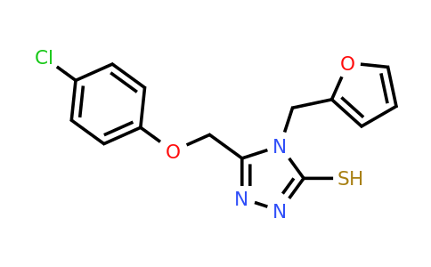 CAS 727696-09-5 | 5-[(4-chlorophenoxy)methyl]-4-[(furan-2-yl)methyl]-4H-1,2,4-triazole-3-thiol
