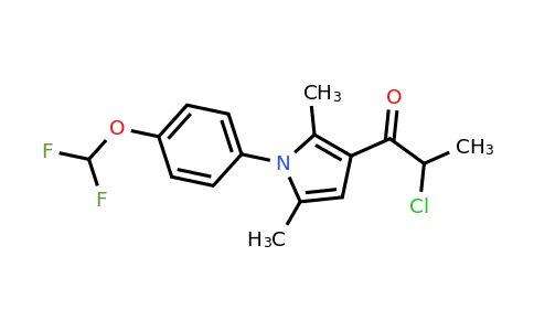 CAS 727696-15-3 | 2-chloro-1-{1-[4-(difluoromethoxy)phenyl]-2,5-dimethyl-1H-pyrrol-3-yl}propan-1-one