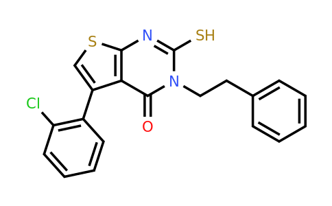 CAS 727704-62-3 | 5-(2-chlorophenyl)-3-(2-phenylethyl)-2-sulfanyl-3H,4H-thieno[2,3-d]pyrimidin-4-one