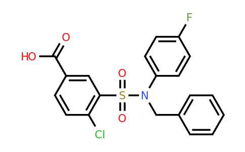 CAS 727704-67-8 | 3-[benzyl(4-fluorophenyl)sulfamoyl]-4-chlorobenzoic acid