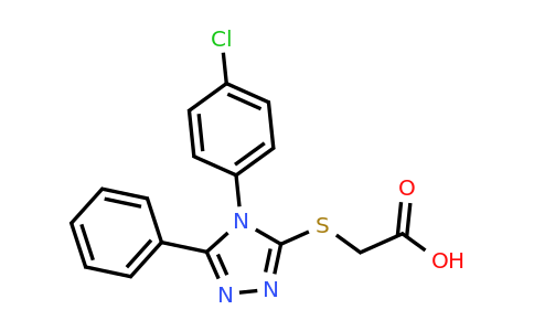 CAS 727717-72-8 | 2-{[4-(4-chlorophenyl)-5-phenyl-4H-1,2,4-triazol-3-yl]sulfanyl}acetic acid