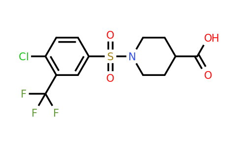 CAS 727718-11-8 | 1-[4-chloro-3-(trifluoromethyl)benzenesulfonyl]piperidine-4-carboxylic acid