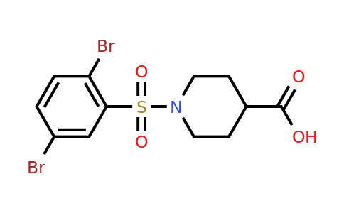 CAS 727718-12-9 | 1-(2,5-dibromobenzenesulfonyl)piperidine-4-carboxylic acid