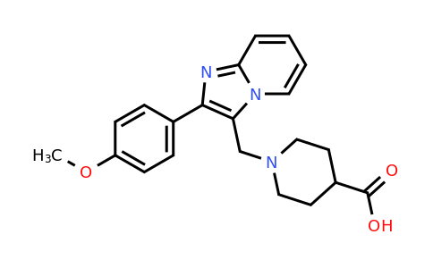 CAS 727977-49-3 | 1-[2-(4-Methoxy-phenyl)-imidazo[1,2-A]pyridin-3-ylmethyl]-piperidine-4-carboxylic acid