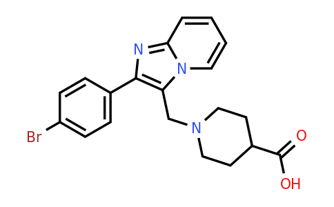 CAS 727977-54-0 | 1-[2-(4-Bromophenyl)imidazo[1,2-A]pyridin-3-ylmethyl]piperidine-4-carboxylic acid
