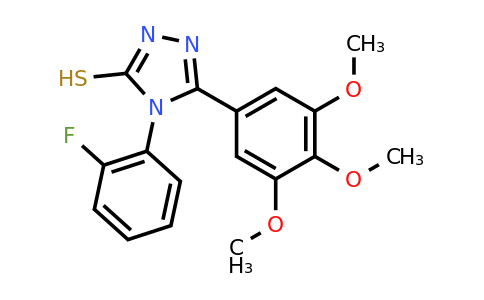 CAS 728012-89-3 | 4-(2-fluorophenyl)-5-(3,4,5-trimethoxyphenyl)-4H-1,2,4-triazole-3-thiol