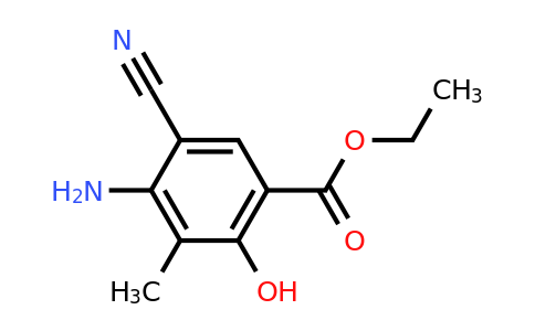 CAS 72817-85-7 | Ethyl 4-amino-5-cyano-2-hydroxy-3-methylbenzoate