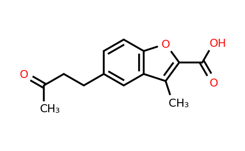 CAS 728898-85-9 | 3-methyl-5-(3-oxobutyl)-1-benzofuran-2-carboxylic acid