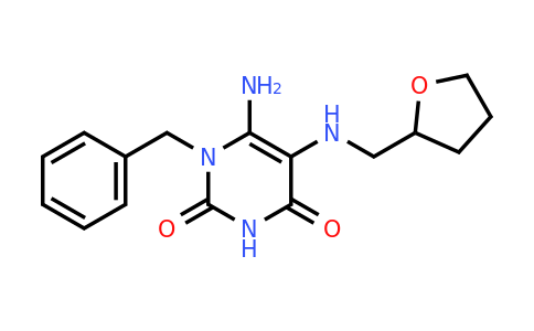 CAS 728898-91-7 | 6-amino-1-benzyl-5-{[(oxolan-2-yl)methyl]amino}-1,2,3,4-tetrahydropyrimidine-2,4-dione
