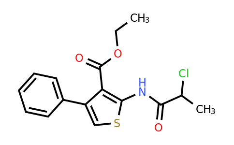 CAS 728898-92-8 | ethyl 2-(2-chloropropanamido)-4-phenylthiophene-3-carboxylate
