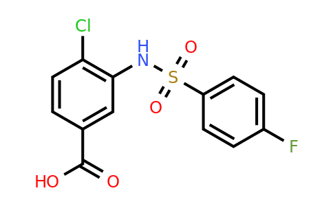 CAS 729561-80-2 | 4-chloro-3-(4-fluorobenzenesulfonamido)benzoic acid