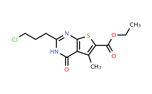 CAS 729561-82-4 | ethyl 2-(3-chloropropyl)-5-methyl-4-oxo-3H,4H-thieno[2,3-d]pyrimidine-6-carboxylate