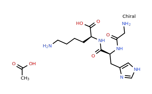 CAS 72957-37-0 | (S)-6-Amino-2-((S)-2-(2-aminoacetamido)-3-(1H-imidazol-4-yl)propanamido)hexanoic acid compound with acetic acid (1:1)