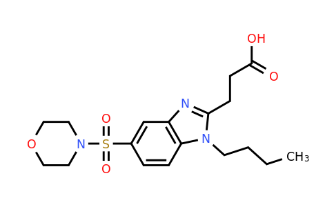CAS 729575-86-4 | 3-[1-butyl-5-(morpholine-4-sulfonyl)-1H-1,3-benzodiazol-2-yl]propanoic acid