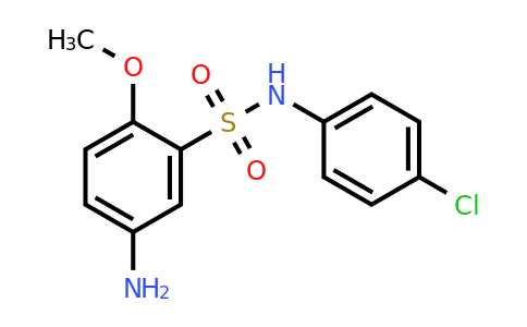 CAS 729578-90-9 | 5-Amino-N-(4-chlorophenyl)-2-methoxybenzenesulfonamide