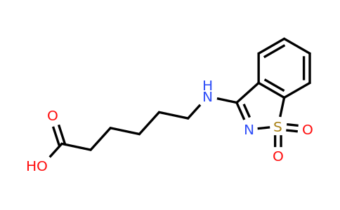 CAS 729582-16-5 | 6-[(1,1-dioxo-1lambda6,2-benzothiazol-3-yl)amino]hexanoic acid