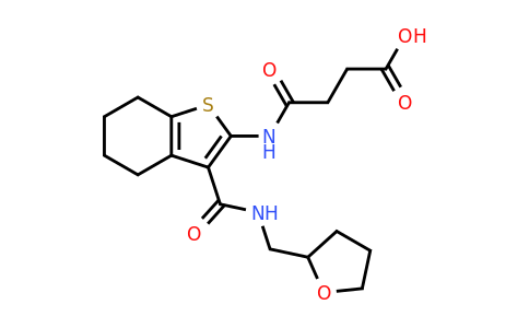 CAS 729582-32-5 | 3-[(3-{[(oxolan-2-yl)methyl]carbamoyl}-4,5,6,7-tetrahydro-1-benzothiophen-2-yl)carbamoyl]propanoic acid