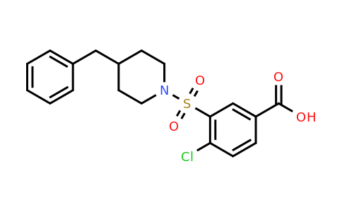 CAS 729582-34-7 | 3-[(4-benzylpiperidin-1-yl)sulfonyl]-4-chlorobenzoic acid