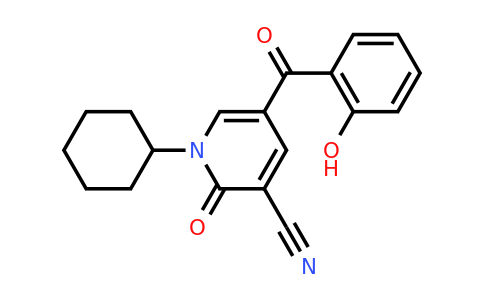 CAS 730949-56-1 | 1-cyclohexyl-5-(2-hydroxybenzoyl)-2-oxo-1,2-dihydropyridine-3-carbonitrile