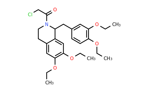 CAS 730949-62-9 | 2-chloro-1-{1-[(3,4-diethoxyphenyl)methyl]-6,7-diethoxy-1,2,3,4-tetrahydroisoquinolin-2-yl}ethan-1-one