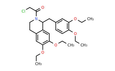 2-chloro-1-{1-[(3,4-diethoxyphenyl)methyl]-6,7-diethoxy-1,2,3,4-tetrahydroisoquinolin-2-yl}ethan-1-one