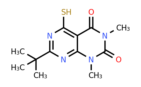 7-tert-butyl-1,3-dimethyl-5-sulfanyl-1H,2H,3H,4H-[1,3]diazino[4,5-d]pyrimidine-2,4-dione