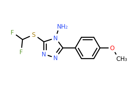 CAS 730950-25-1 | 3-[(difluoromethyl)sulfanyl]-5-(4-methoxyphenyl)-4H-1,2,4-triazol-4-amine