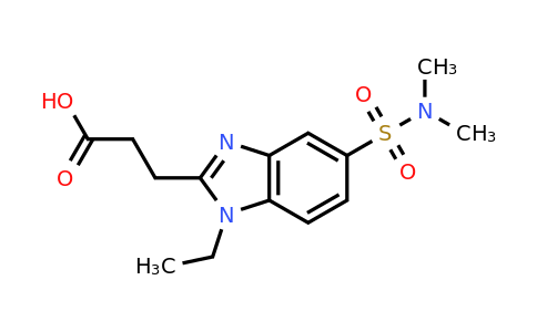 CAS 730951-13-0 | 3-[5-(dimethylsulfamoyl)-1-ethyl-1H-1,3-benzodiazol-2-yl]propanoic acid