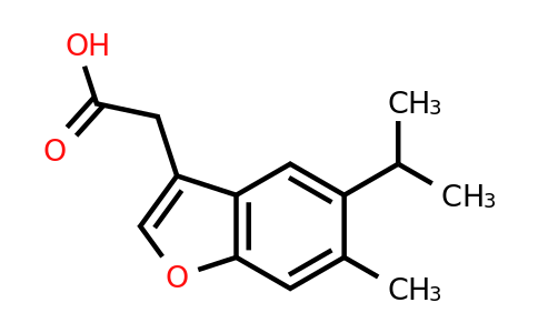 CAS 730951-42-5 | 2-[6-methyl-5-(propan-2-yl)-1-benzofuran-3-yl]acetic acid