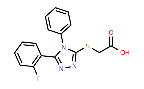 CAS 730973-18-9 | 2-{[5-(2-fluorophenyl)-4-phenyl-4H-1,2,4-triazol-3-yl]sulfanyl}acetic acid