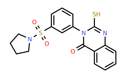 CAS 730976-45-1 | 3-[3-(pyrrolidine-1-sulfonyl)phenyl]-2-sulfanyl-3,4-dihydroquinazolin-4-one