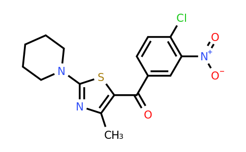 CAS 730976-51-9 | 1-[5-(4-chloro-3-nitrobenzoyl)-4-methyl-1,3-thiazol-2-yl]piperidine