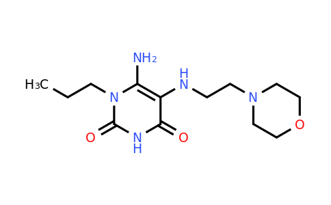 CAS 730976-53-1 | 6-amino-5-{[2-(morpholin-4-yl)ethyl]amino}-1-propyl-1,2,3,4-tetrahydropyrimidine-2,4-dione