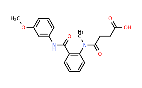 CAS 730976-62-2 | 3-({2-[(3-methoxyphenyl)carbamoyl]phenyl}(methyl)carbamoyl)propanoic acid