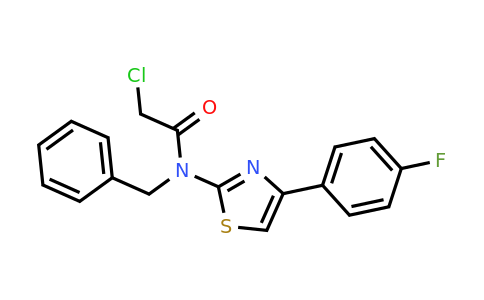 CAS 730976-67-7 | N-Benzyl-2-Chloro-N-[4-(4-Fluorophenyl)-1,3-Thiazol-2-Yl]Acetamide