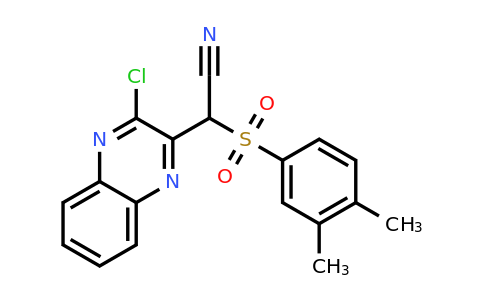 CAS 730981-89-2 | 2-(3-chloroquinoxalin-2-yl)-2-(3,4-dimethylbenzenesulfonyl)acetonitrile