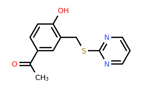 CAS 730992-37-7 | 1-{4-hydroxy-3-[(pyrimidin-2-ylsulfanyl)methyl]phenyl}ethan-1-one