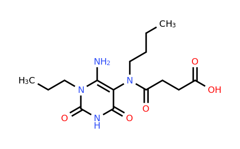 CAS 730992-43-5 | 3-[(6-amino-2,4-dioxo-1-propyl-1,2,3,4-tetrahydropyrimidin-5-yl)(butyl)carbamoyl]propanoic acid
