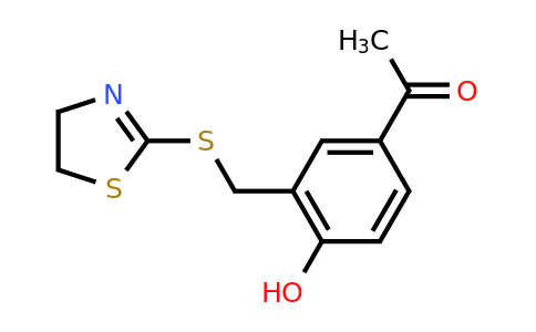 CAS 730992-53-7 | 1-{3-[(4,5-dihydro-1,3-thiazol-2-ylsulfanyl)methyl]-4-hydroxyphenyl}ethan-1-one