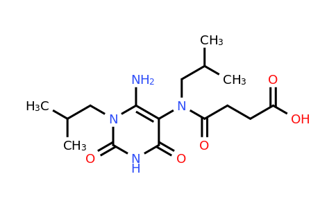 CAS 730992-55-9 | 3-{[6-amino-1-(2-methylpropyl)-2,4-dioxo-1,2,3,4-tetrahydropyrimidin-5-yl](2-methylpropyl)carbamoyl}propanoic acid