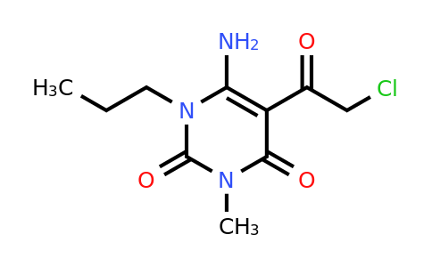 CAS 730992-57-1 | 6-amino-5-(2-chloroacetyl)-3-methyl-1-propyl-1,2,3,4-tetrahydropyrimidine-2,4-dione