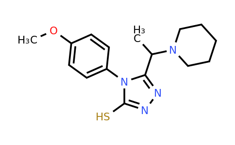 CAS 730997-76-9 | 4-(4-methoxyphenyl)-5-[1-(piperidin-1-yl)ethyl]-4H-1,2,4-triazole-3-thiol