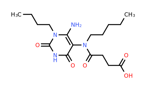 CAS 730997-83-8 | 4-((6-Amino-1-butyl-2,4-dioxo-1,2,3,4-tetrahydropyrimidin-5-yl)(pentyl)amino)-4-oxobutanoic acid