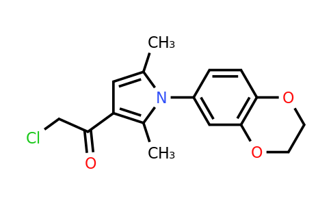 CAS 731003-81-9 | 2-chloro-1-[1-(2,3-dihydro-1,4-benzodioxin-6-yl)-2,5-dimethyl-1H-pyrrol-3-yl]ethan-1-one