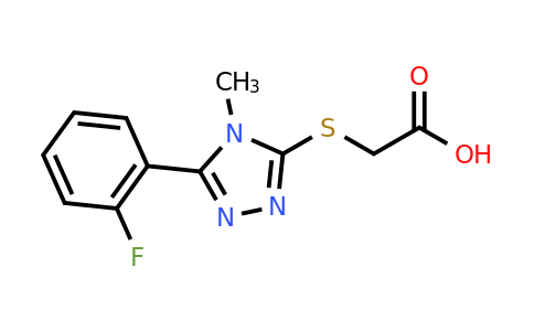 CAS 731003-94-4 | 2-{[5-(2-fluorophenyl)-4-methyl-4H-1,2,4-triazol-3-yl]sulfanyl}acetic acid