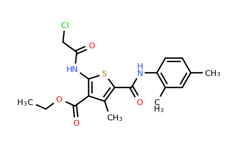 CAS 731011-92-0 | ethyl 2-(2-chloroacetamido)-5-[(2,4-dimethylphenyl)carbamoyl]-4-methylthiophene-3-carboxylate